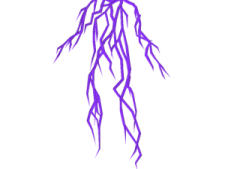 a drawing of a purple jelly