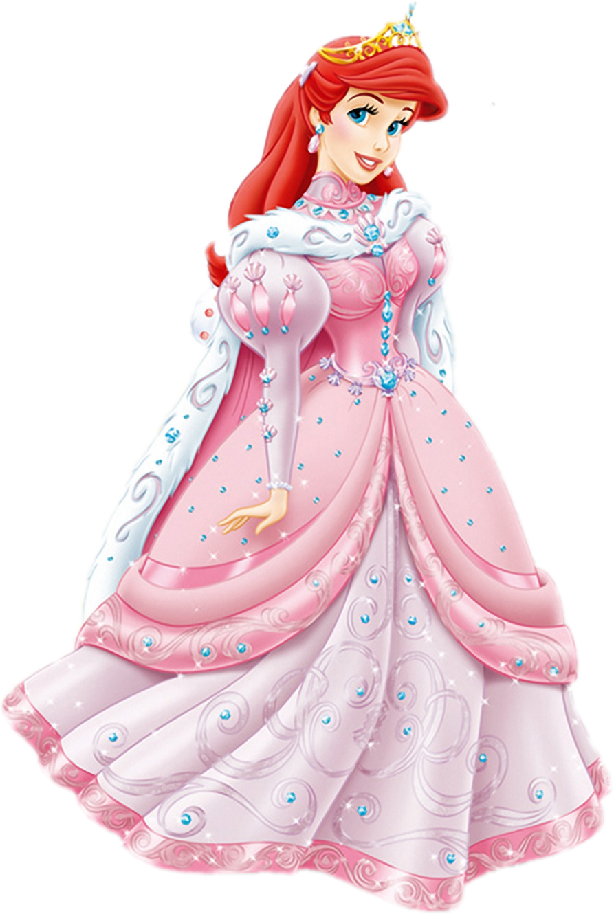 the princess in her pink dress