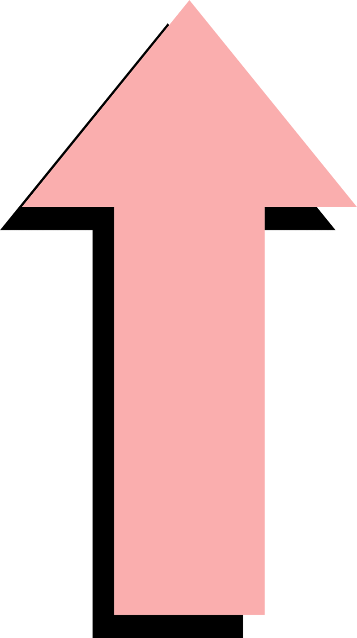 a pink arrow icon