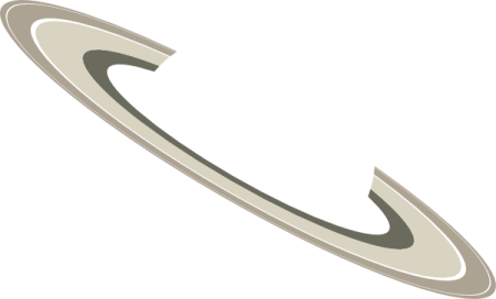 a white circle with an arrow in the middle
