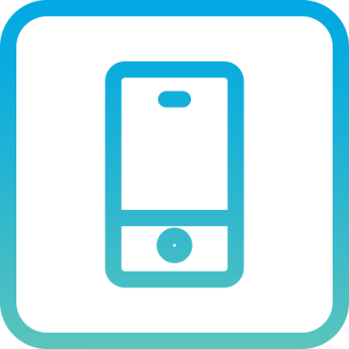 an icon of a cell phone