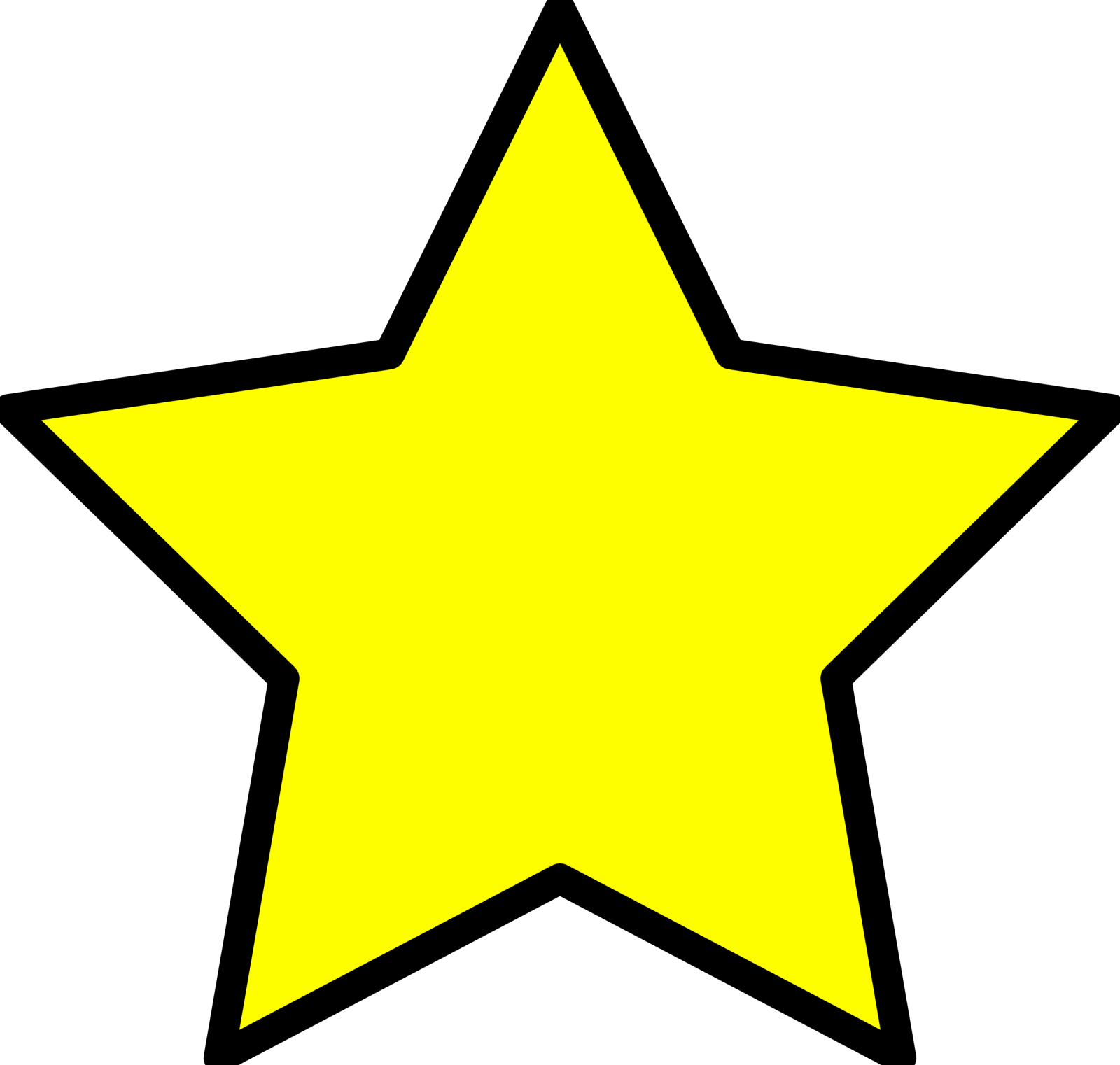 a yellow star on a white background