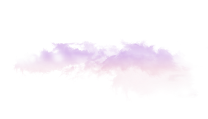 a pink cloud on a white background