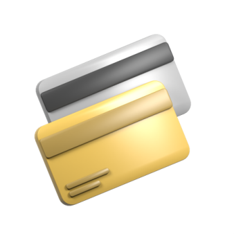 a gold and silver credit card