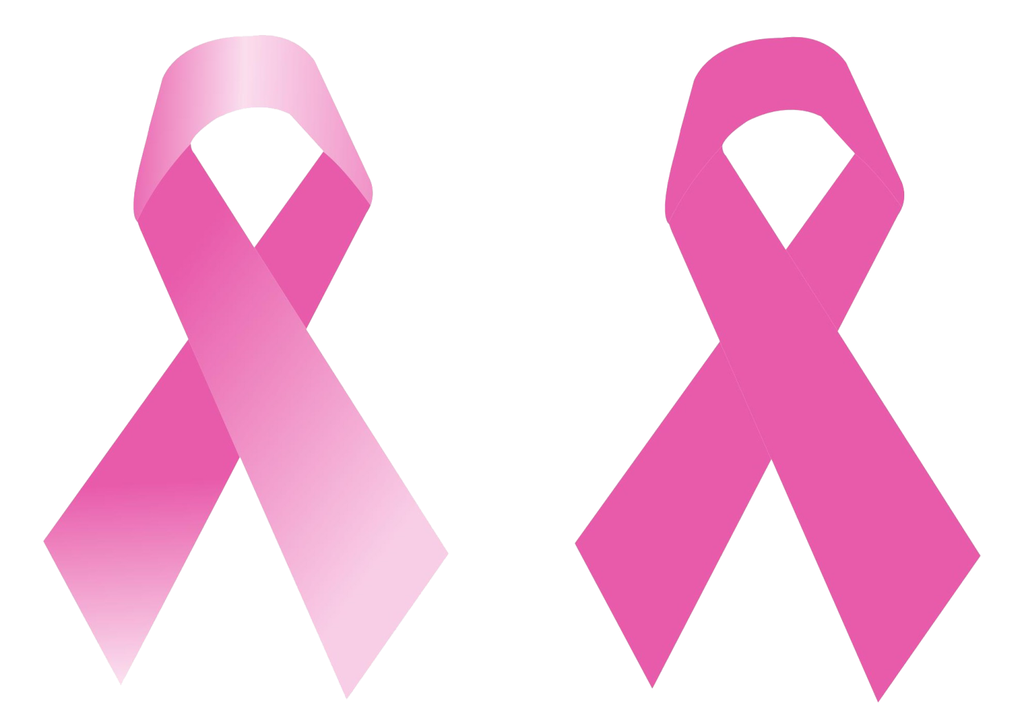 a pink ribbon with the words breast cancer