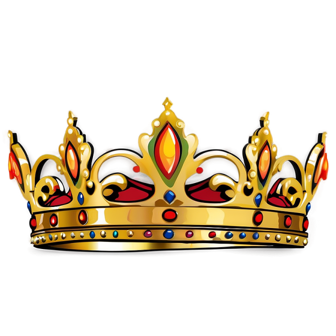 a golden crown on a white background