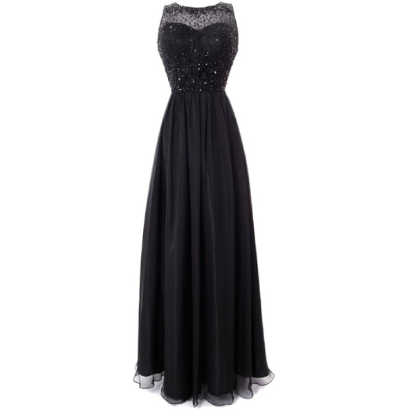 a black dress on a white background