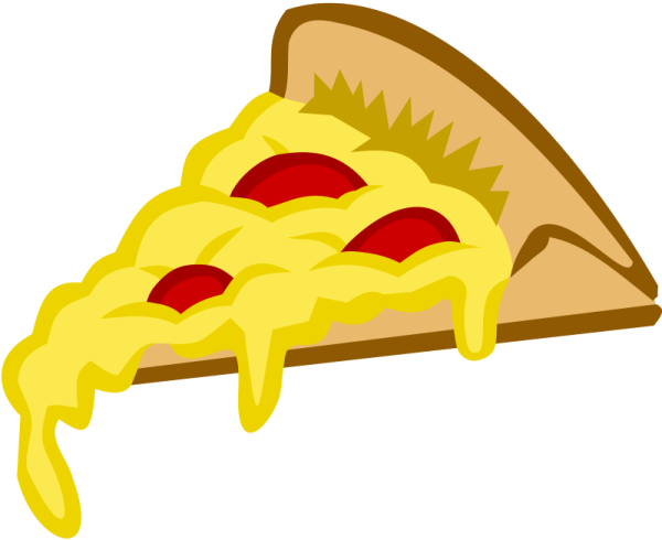 a slice of pizza with cheese on it