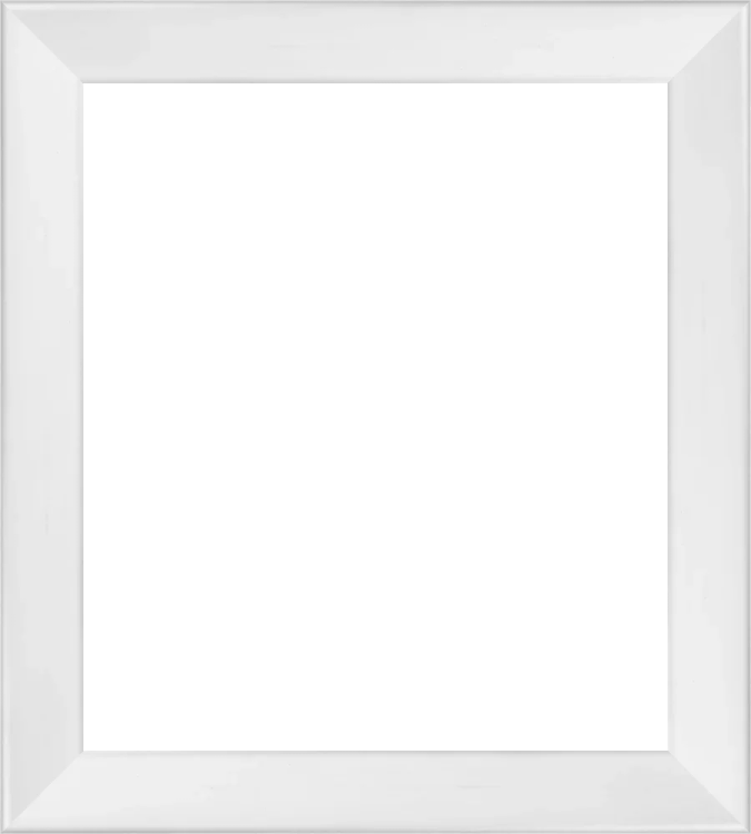 white picture frame isolated on white background photo