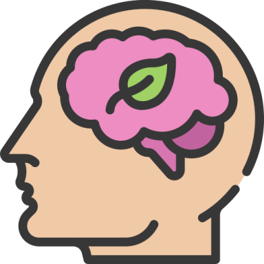 a brain in the shape of a human head