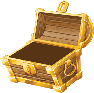 an open treasure chest