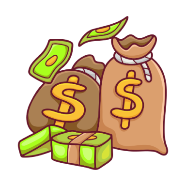 a bag full of money