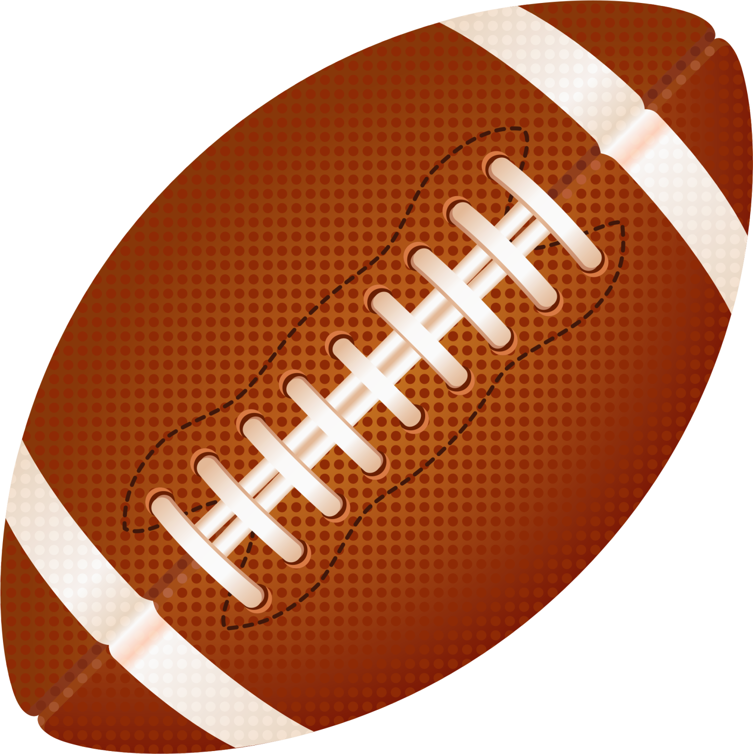 a football ball on a white background