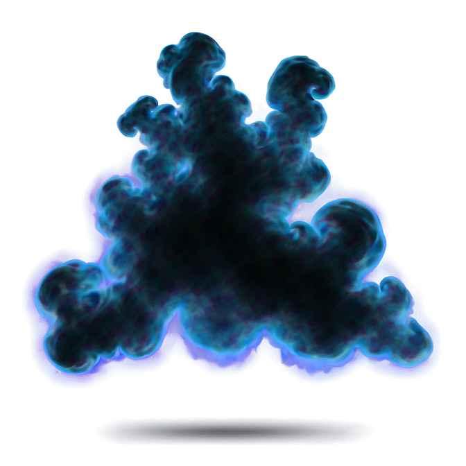 a black cloud of smoke