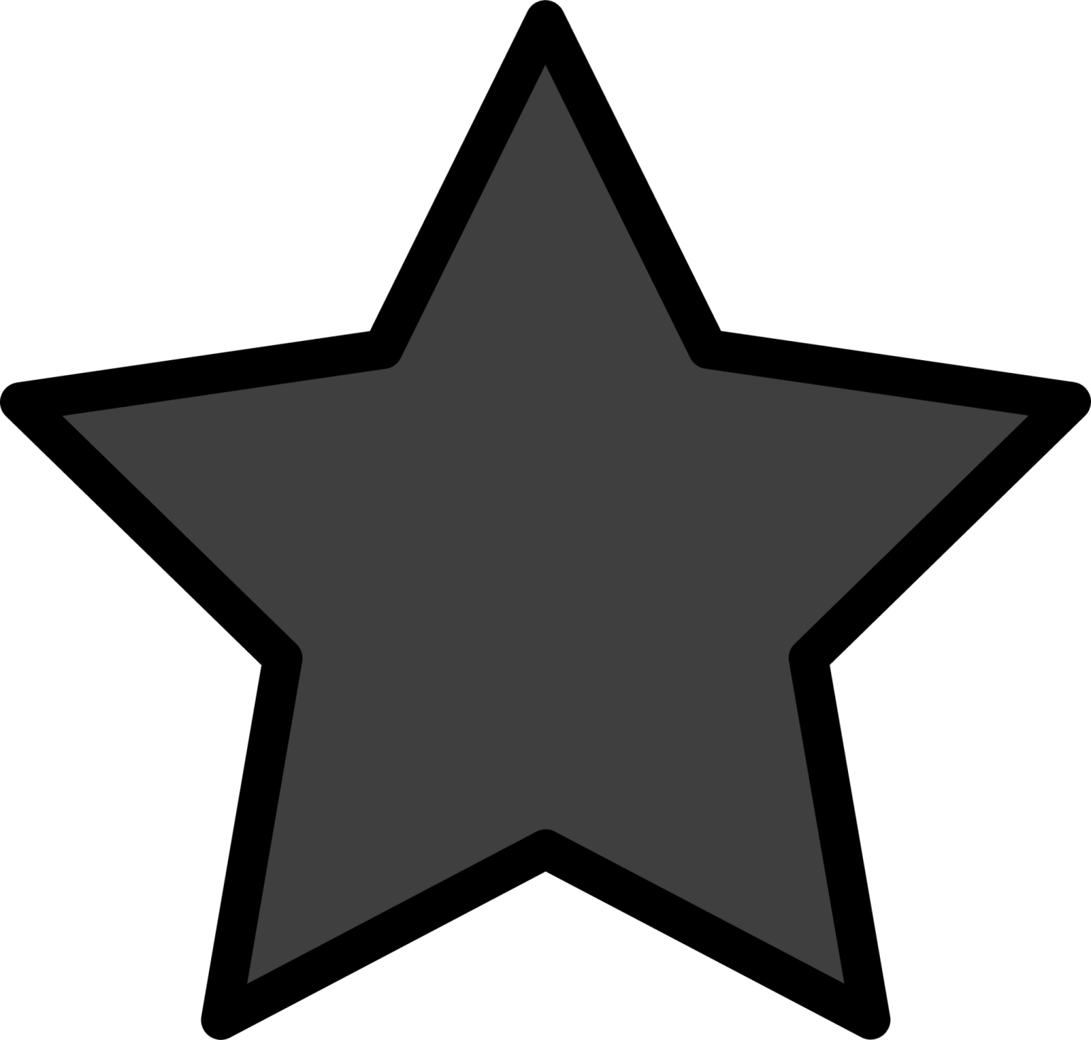 a black and white star