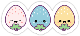 cute easter egg stickers