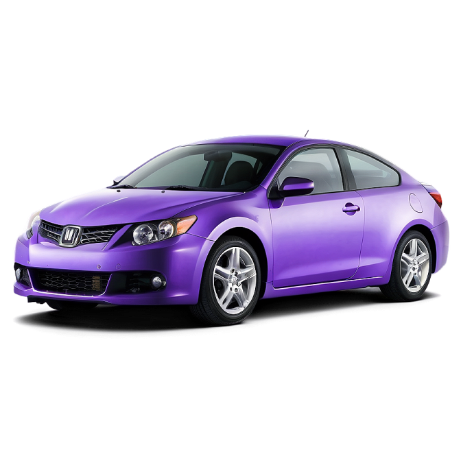 a purple car on a white background