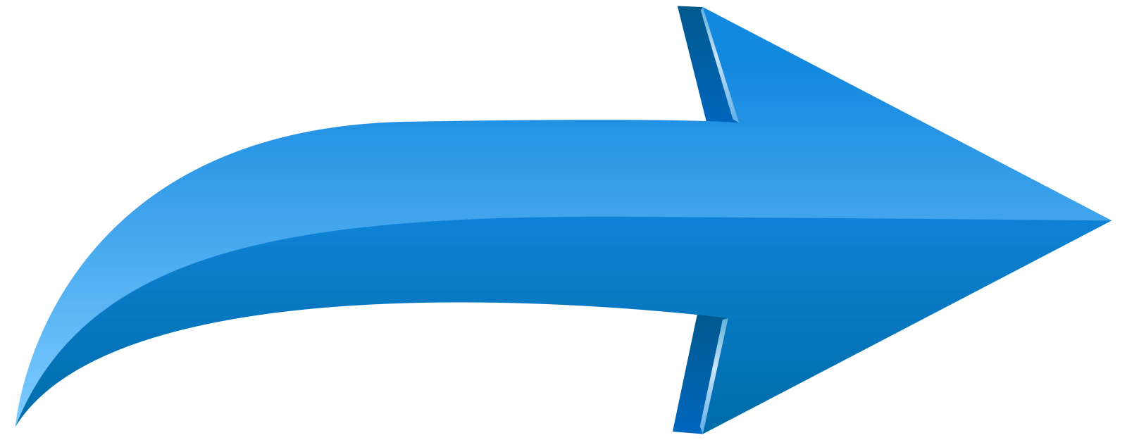 a blue arrow icon