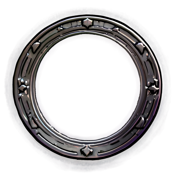 an image of a metal ring on white background