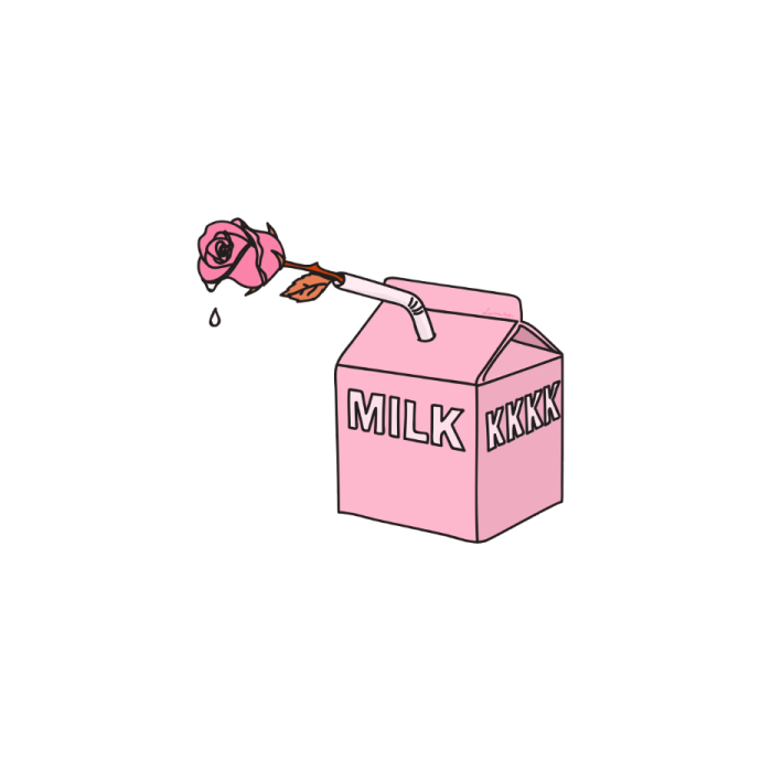 a pink box with a rose in it