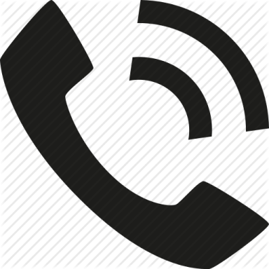 a black and white icon of a phone