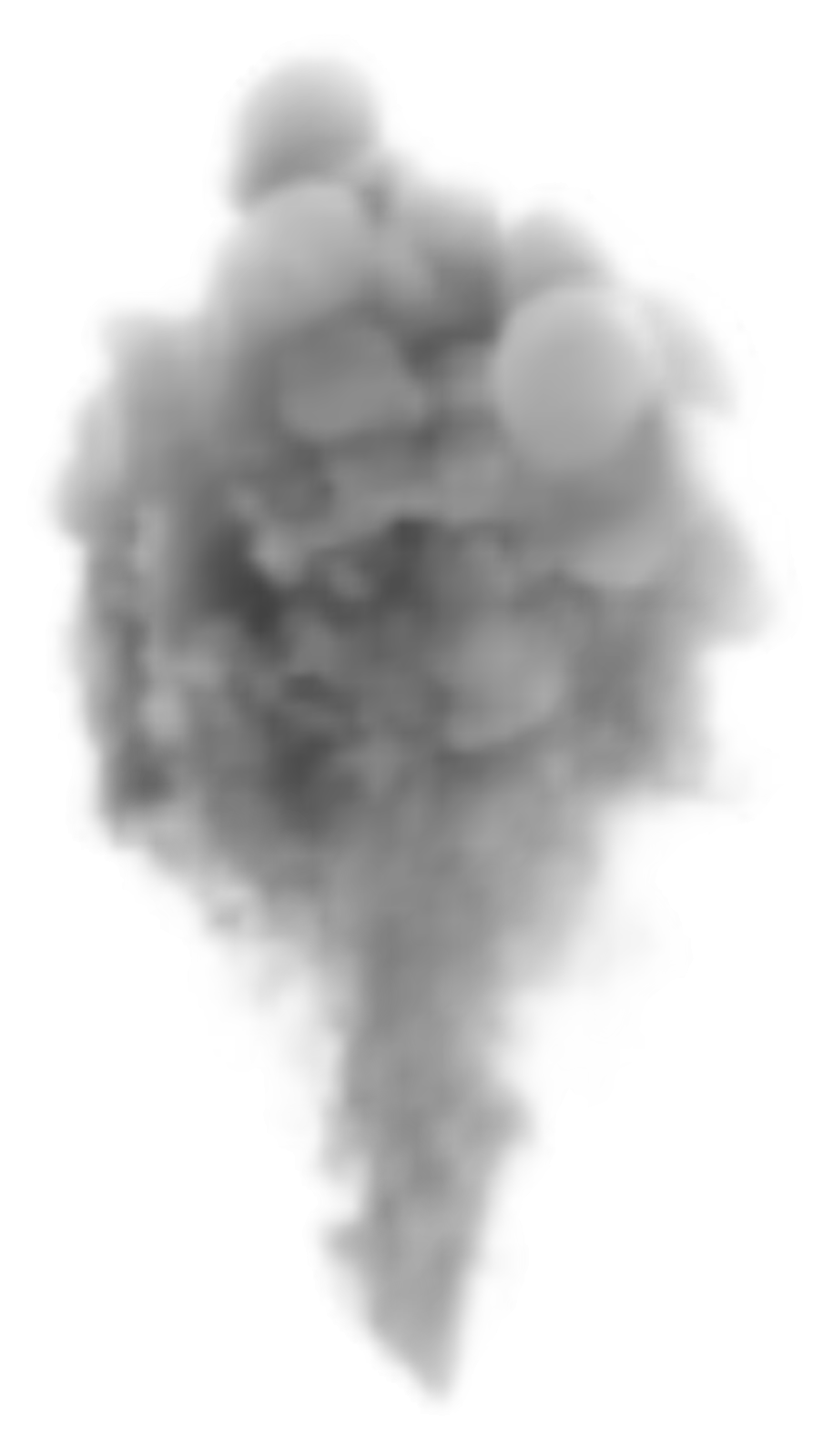 a cloud of smoke on a white background