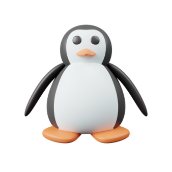 an image of a penguin with its eyes closed