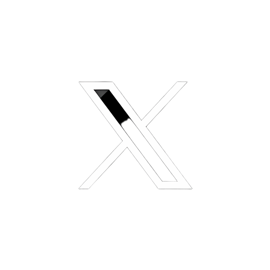 a black square icon with the letter x