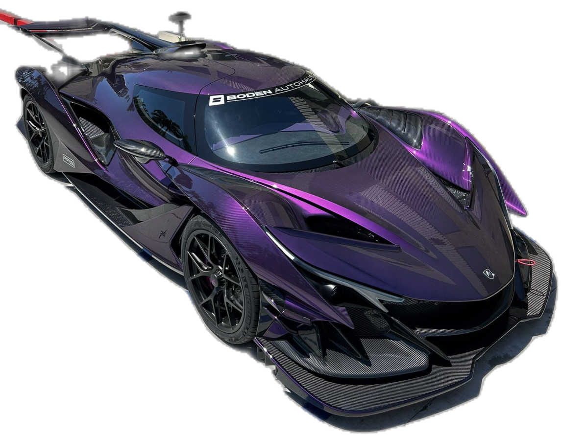 a purple car is shown in this image