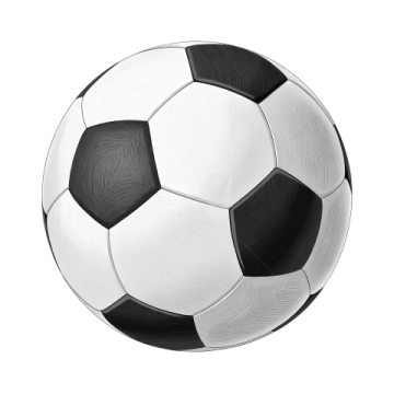 a soccer ball on a white background