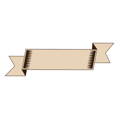 a ribbon with an arrow on it
