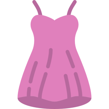 a pink dress