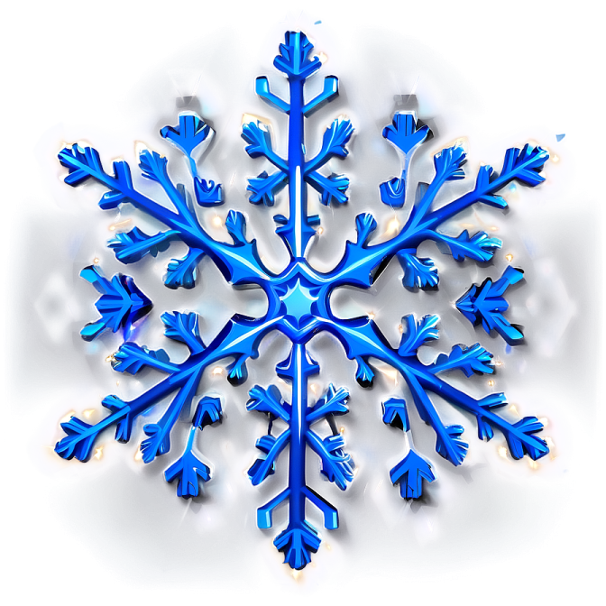 blue snowflorer on a white background