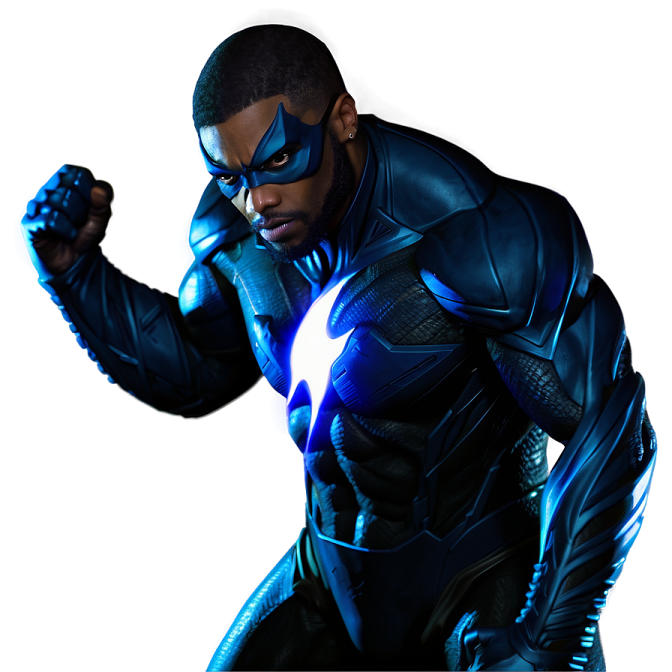 a man dressed as a superhero in silhouette