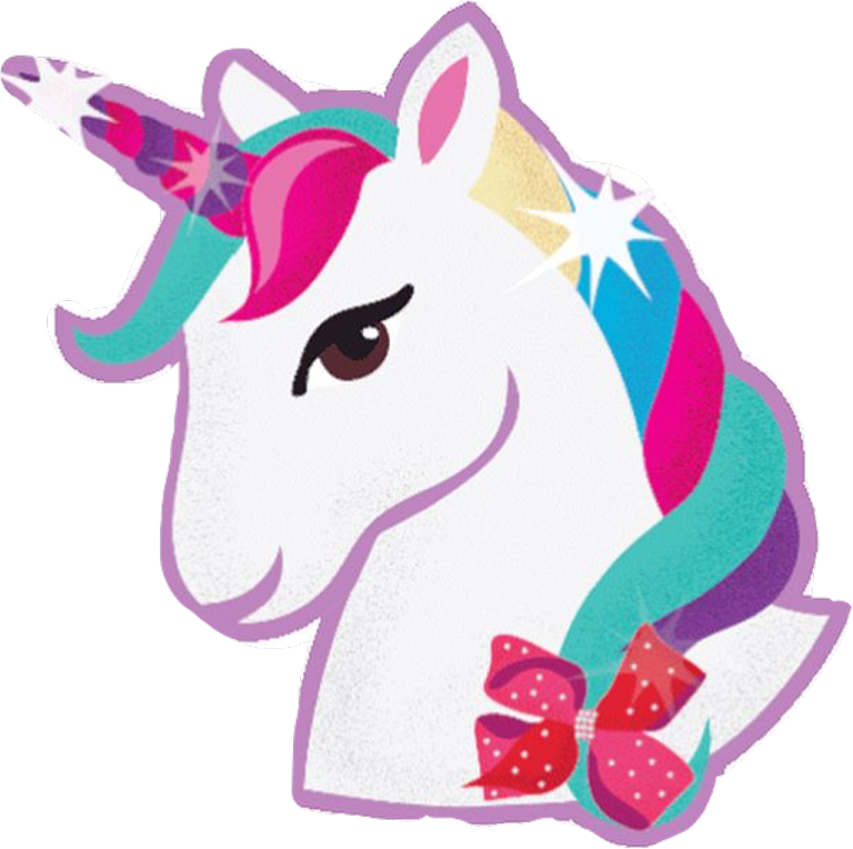 a unicorn with a bow on its head