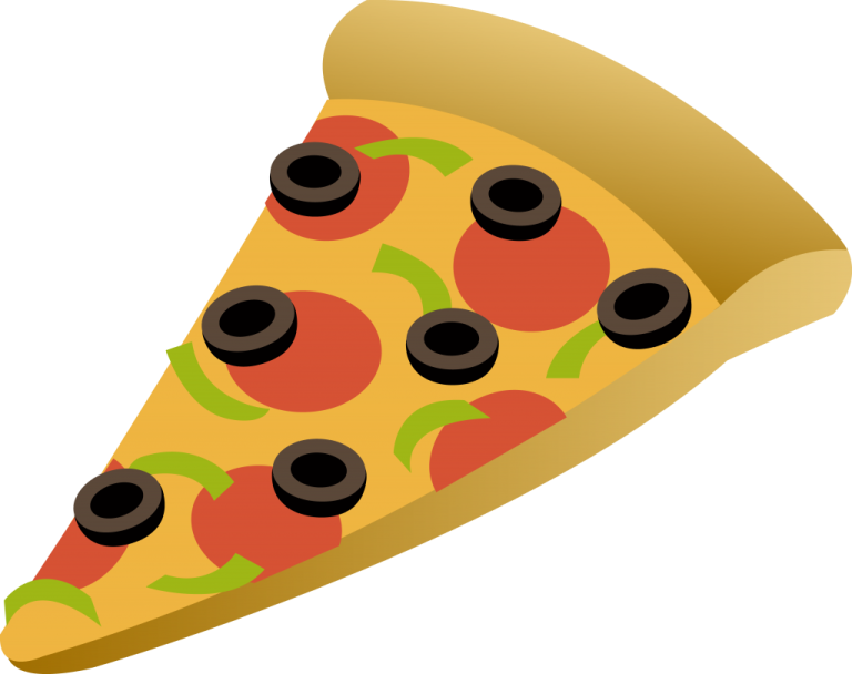 a slice of pizza with olives on it
