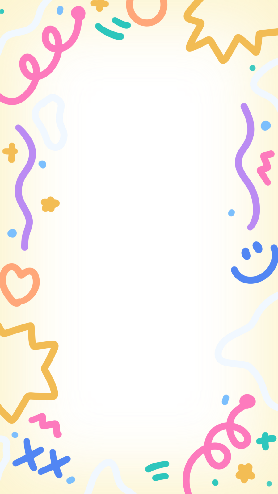 a frame with colorful streamers vector