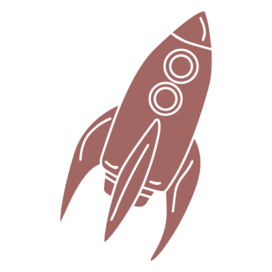 a rocket is flying in the air