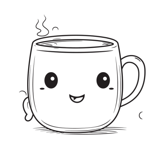 how to draw a coffee cup