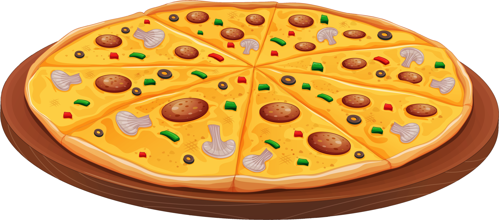 a pizza with different toppings on it