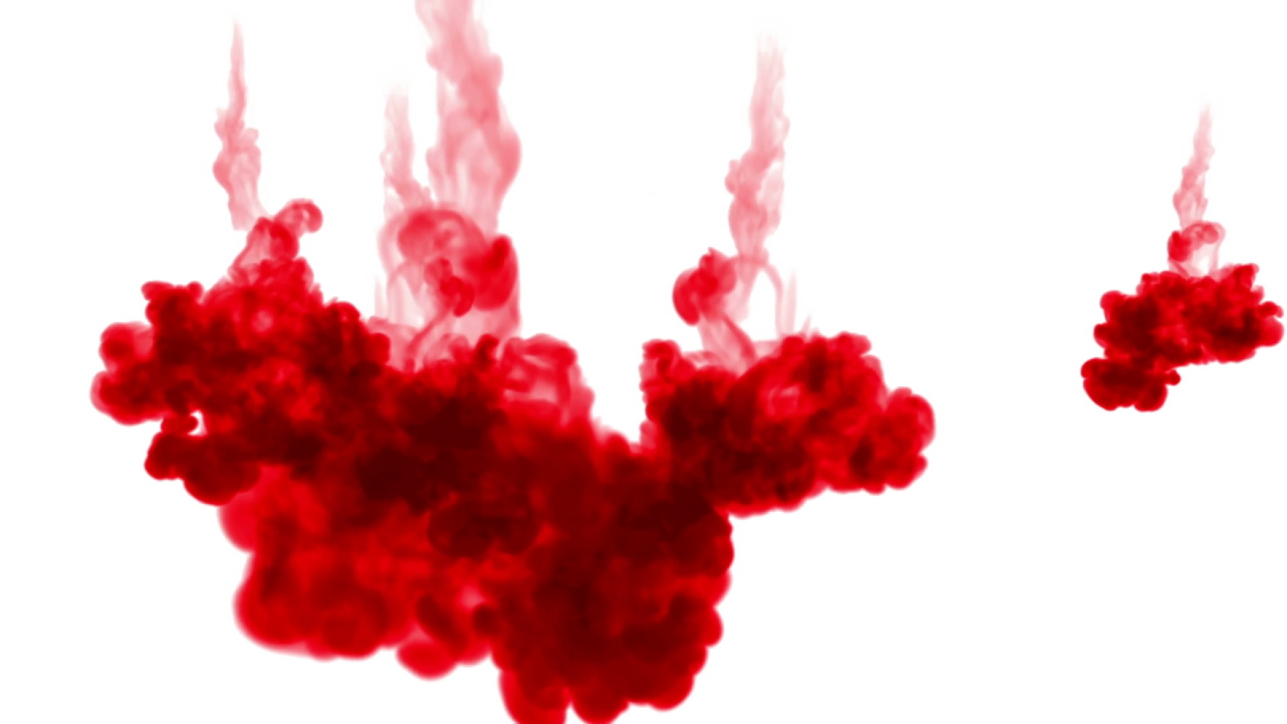 red smoke on a white background
