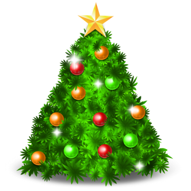 a christmas tree with ornaments on it