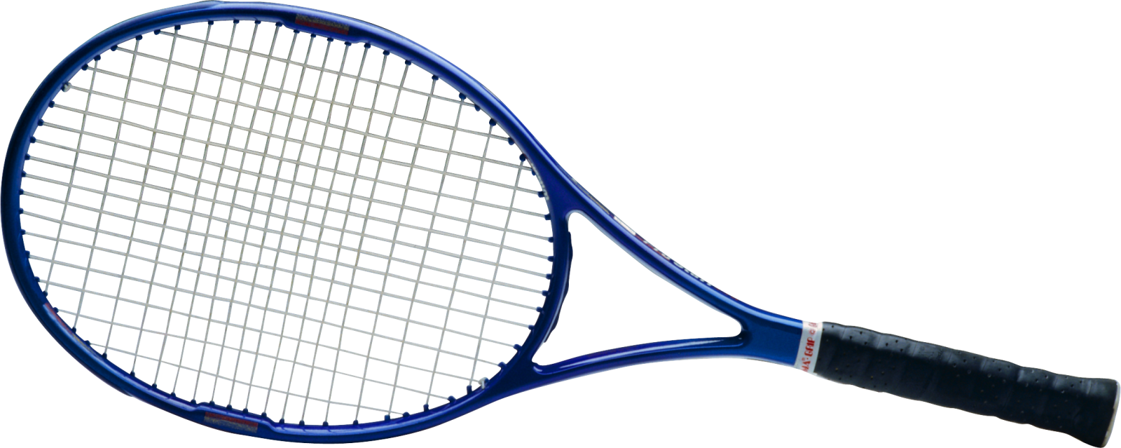 a tennis racket on a white background