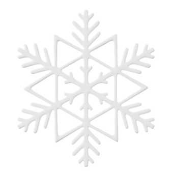 a white snowflake