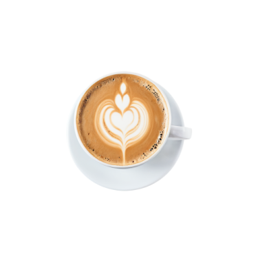 a cup of coffee with a heart drawn on it