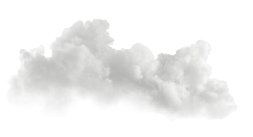 a cloud on a white background