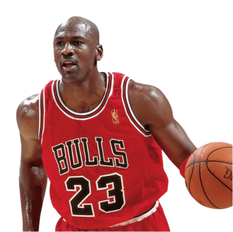 a man in a red jersey holding a basketball ball