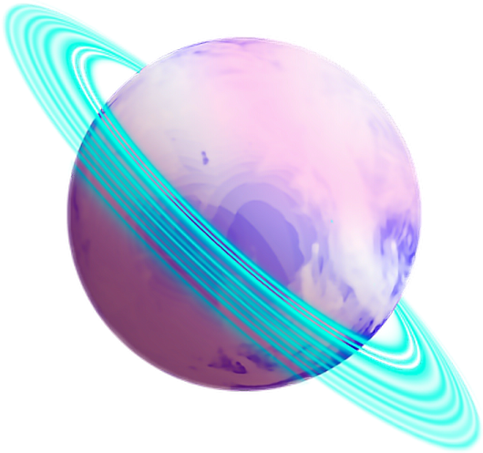 an image of a planet with rings around it