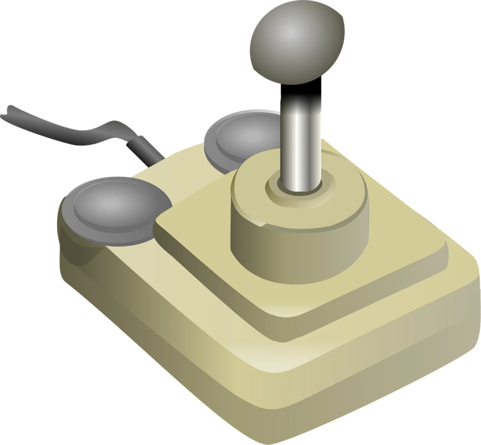 a push button on a white background