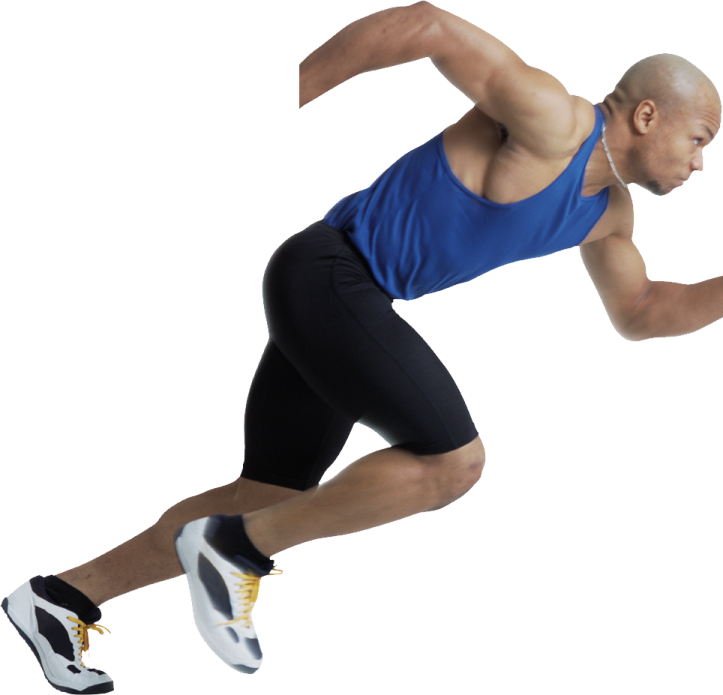 a man jumping in the air